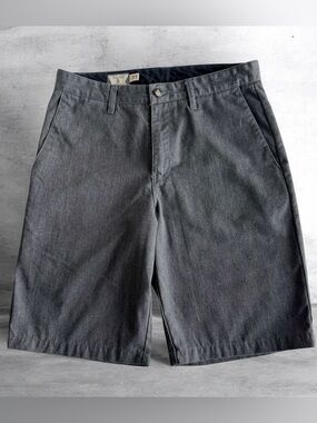 Volcom Men’s Gray Chino Shorts Size 31 – Casual Classic Fit